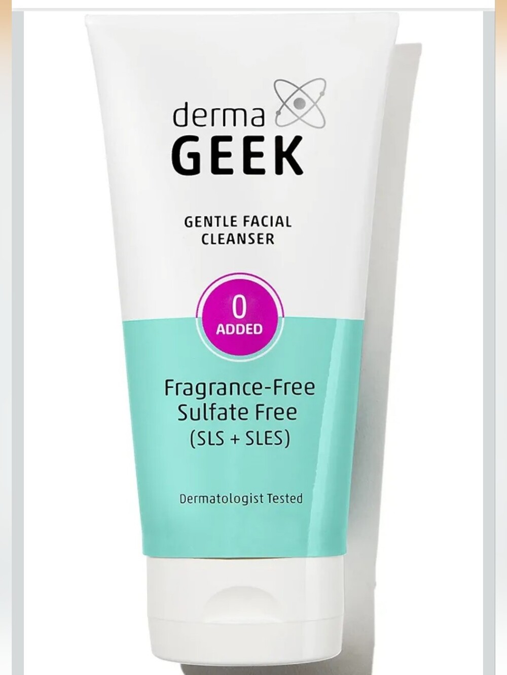 (2) Derma Geek Gentle Facial Cleanser. Fragrance Free. Sulfate Free. NIB